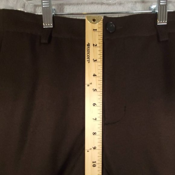 Vince Womens Pants Dress Career Brown S Mid Rise Flat Front Wool Blend Small New - Picture 5 of 11
